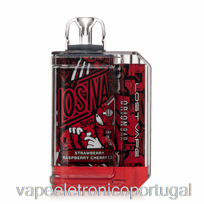 Vape Eletrônico Perdido Vape Orion Bar 7500 Descartável Morango Framboesa Cereja Gelo